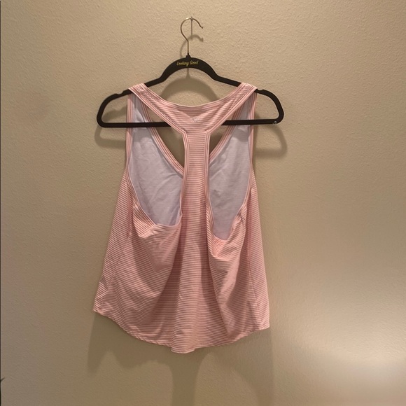 Southern Tide Pinkish Orange White Striped Sleeveless Tank Top - Picture 3 of 4